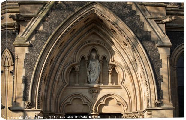 Southwark Cathedral Entrance Canvas Print by Philip Pound