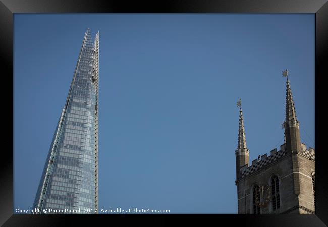 London - Old and New Framed Print by Philip Pound