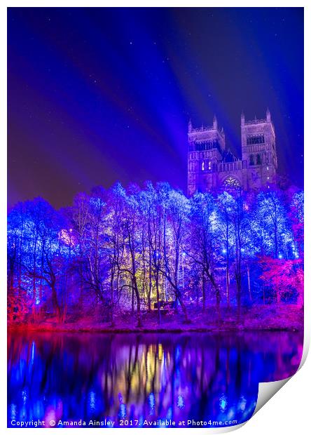 Durham Cathedral at Lumière Print by AMANDA AINSLEY