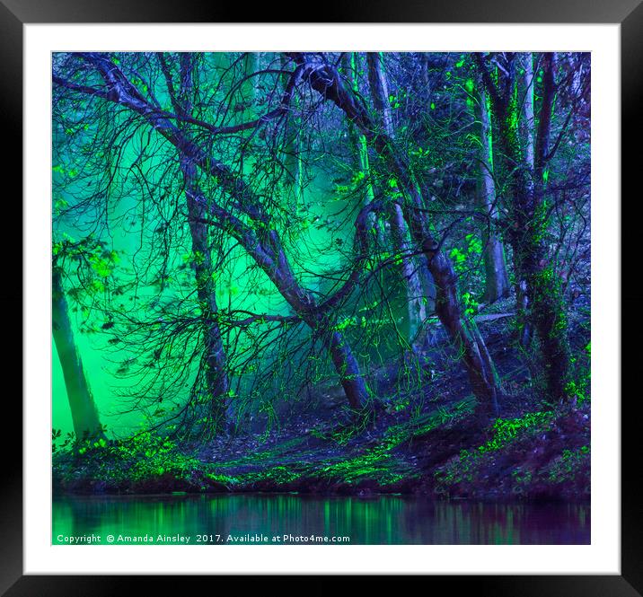 The Eerie Trees Framed Mounted Print by AMANDA AINSLEY