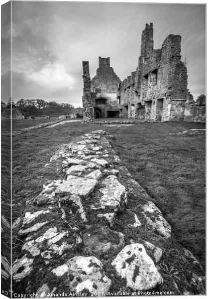 Eggleston Abbey in Teesdalee Canvas Print by AMANDA AINSLEY