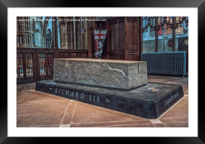 King Richard's Tomb Framed Mounted Print by Andy Morton