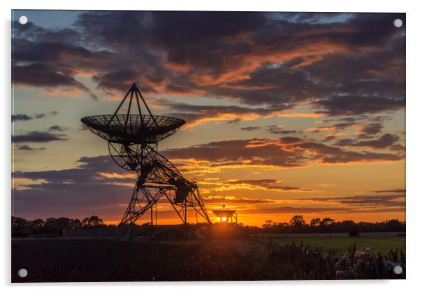 Mullard Radio Astronomy Observatory, Cambridge Acrylic by Andrew Sharpe