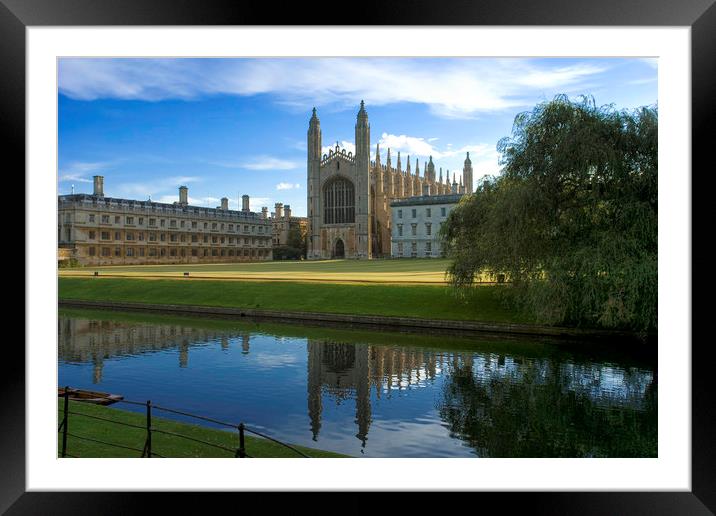 King's College Chapel, Cambridge Framed Mounted Print by Andrew Sharpe