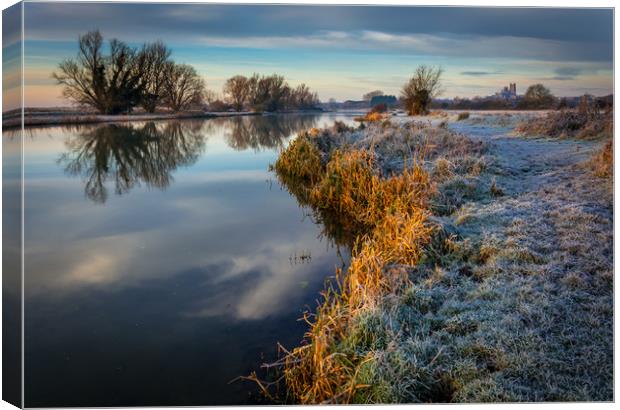 River Great Ouse, Ely Canvas Print by Andrew Sharpe