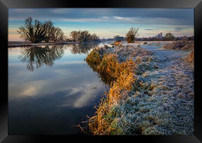 River Great Ouse, Ely Framed Print by Andrew Sharpe