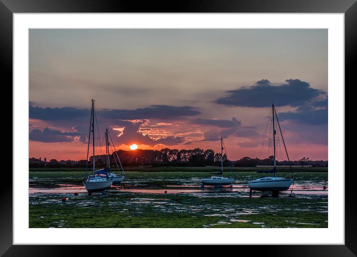 Sunset At Del Quay No. 1 Framed Mounted Print by Colin Stock