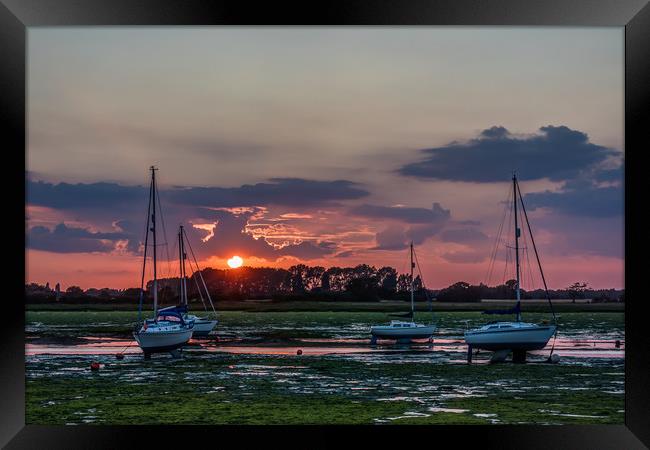 Sunset At Del Quay No. 1 Framed Print by Colin Stock