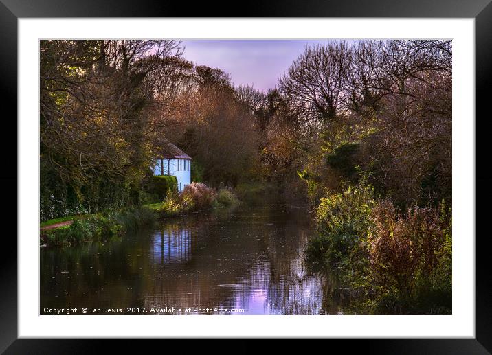 Autumn Afternoon On The Kennet Framed Mounted Print by Ian Lewis