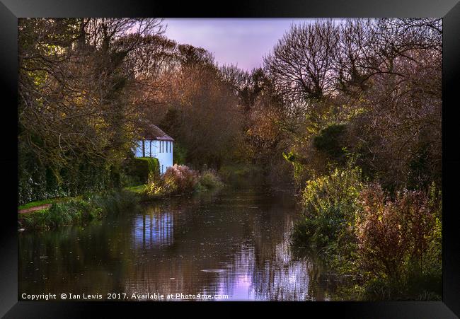 Autumn Afternoon On The Kennet Framed Print by Ian Lewis