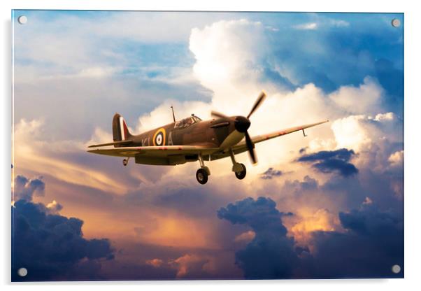 Supermarine Spitfire MkI G-CGUK Acrylic by J Biggadike