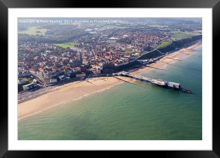 Cromer Pier on a sunny day Framed Mounted Print by Paula Sparkes