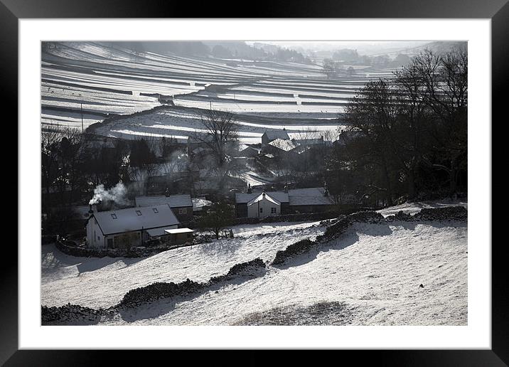 Winter In Wharfedale Framed Mounted Print by Steve Glover