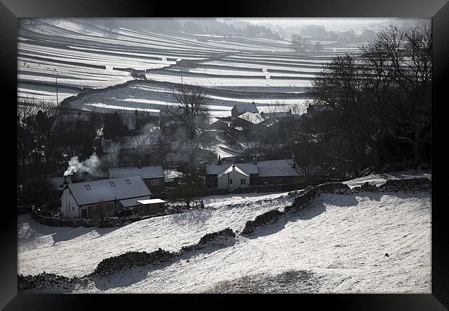 Winter In Wharfedale Framed Print by Steve Glover
