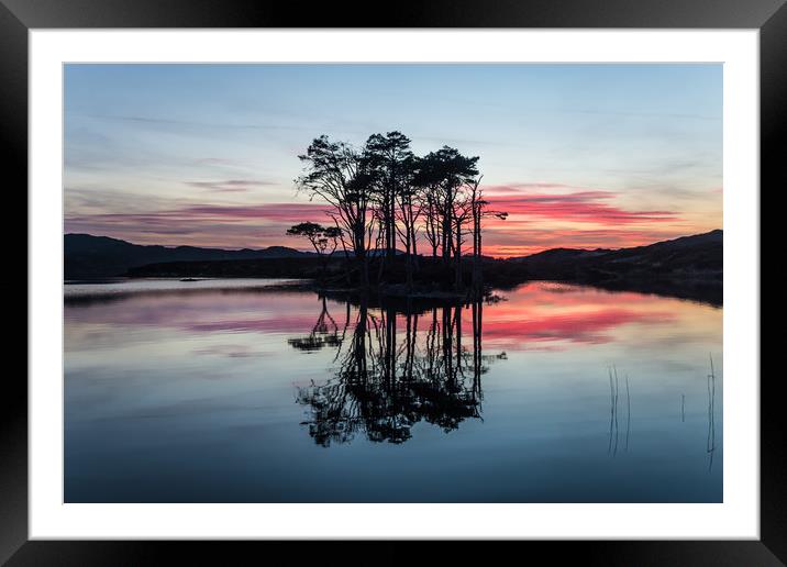 Scottish Highland sunset Framed Mounted Print by Steve Lansdell