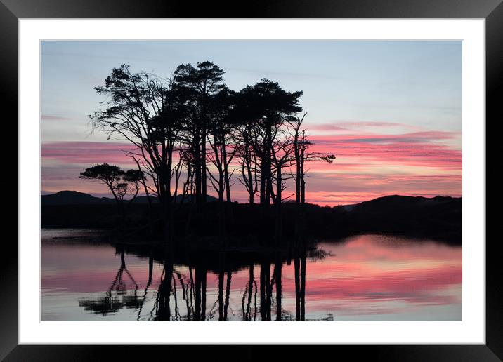 Reflection in the Highlands Framed Mounted Print by Steve Lansdell