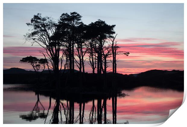 Reflection in the Highlands Print by Steve Lansdell