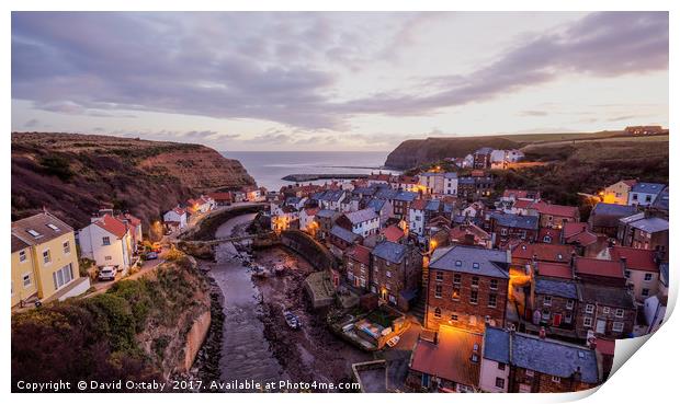 Staithes at sunrise Print by David Oxtaby  ARPS