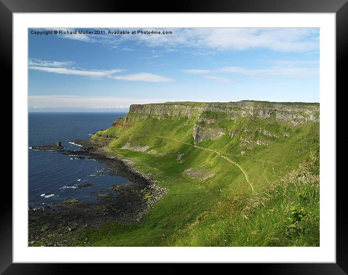Antrim Coast Framed Mounted Print by Richard Muller