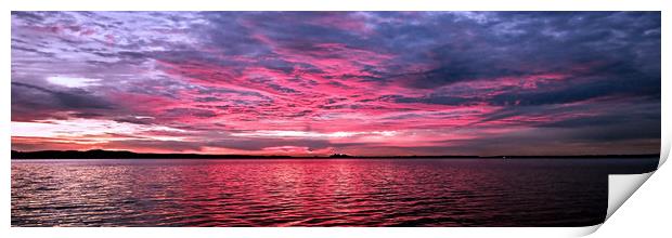 Pink beauty a coastal sunrise seascape. Australia. Print by Geoff Childs