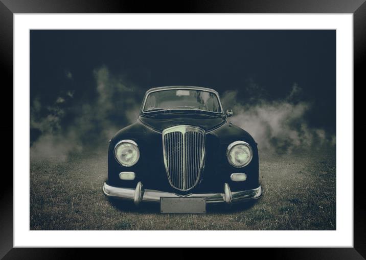 old car Lancia Framed Mounted Print by Guido Parmiggiani