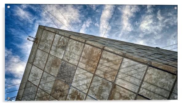 Sinking Building Sky of Dread Acrylic by John Williams