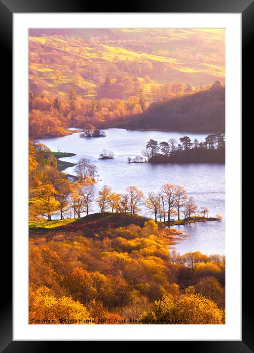 Rydal Water Framed Mounted Print by Chris Harris