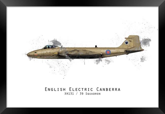Canberra Sketch - XH131 Framed Print by J Biggadike