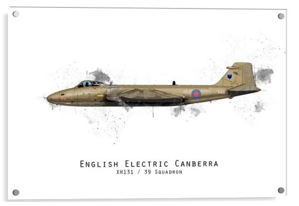 Canberra Sketch - XH131 Acrylic by J Biggadike