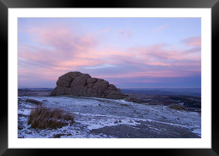 Haytor on Dartmoor Framed Mounted Print by Pete Hemington