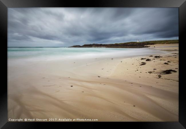 Clachtoll Beach North West Scotland Framed Print by Heidi Stewart