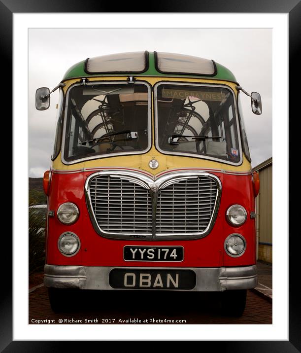 Bedford Bus #3                                     Framed Mounted Print by Richard Smith