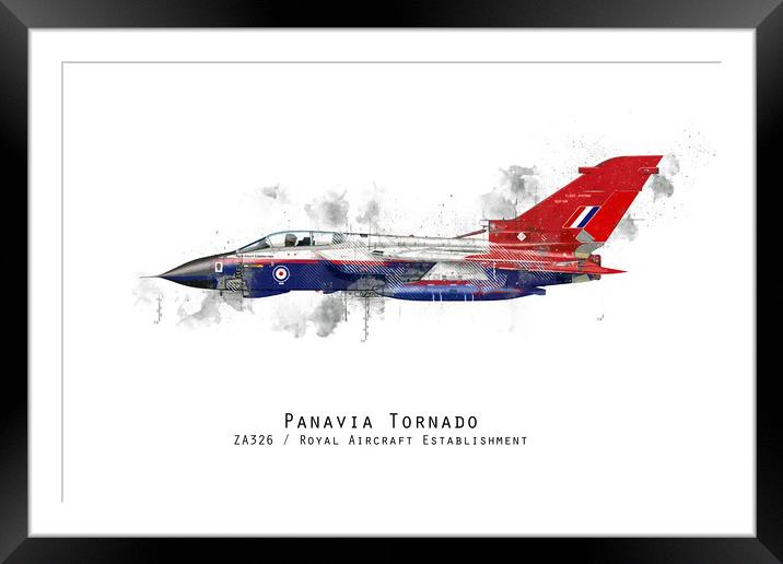 Tornado Sketch - ZA326 Framed Mounted Print by J Biggadike