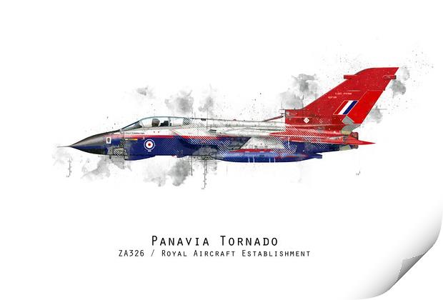Tornado Sketch - ZA326 Print by J Biggadike