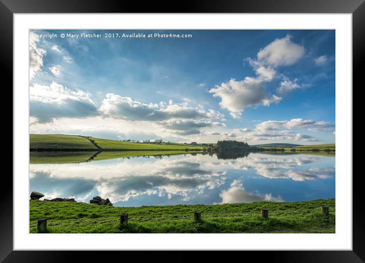 Siblyback Lake Framed Mounted Print by Mary Fletcher
