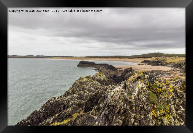 Anglesey Beachscape Framed Print by Dan Davidson