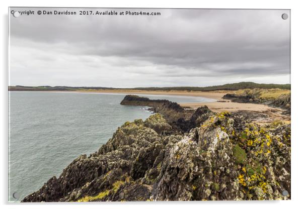 Anglesey Beachscape Acrylic by Dan Davidson