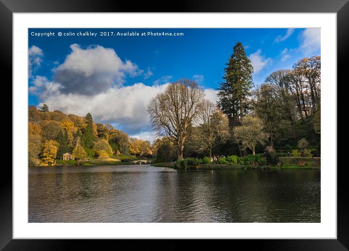 Stourhead  Framed Mounted Print by colin chalkley