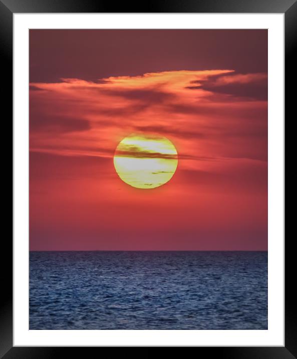 Sunset Velvet  Framed Mounted Print by Steve Lansdell