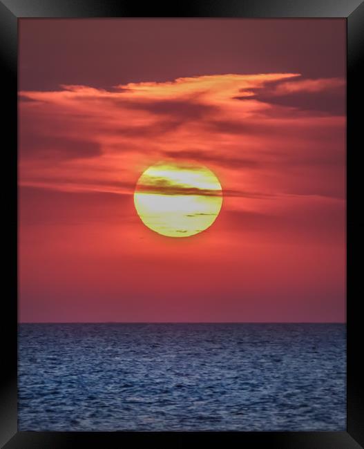 Sunset Velvet  Framed Print by Steve Lansdell