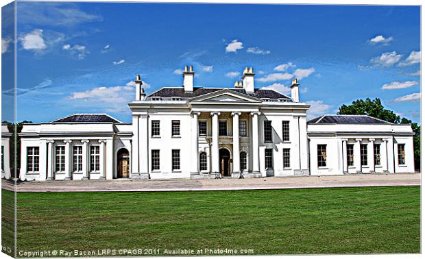 HYLANDS HOUSE, CHELMSFORD, ESSEX Canvas Print by Ray Bacon LRPS CPAGB