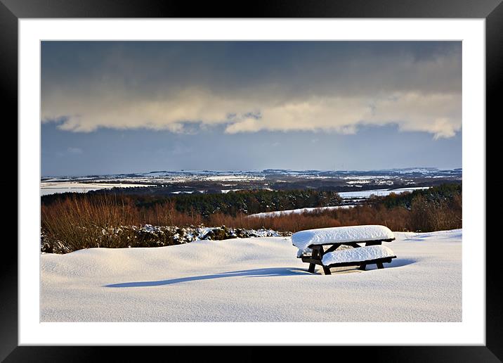 Winter Picnic Framed Mounted Print by David Lewins (LRPS)