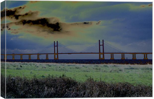 New Severn crossing Canvas Print by les tobin