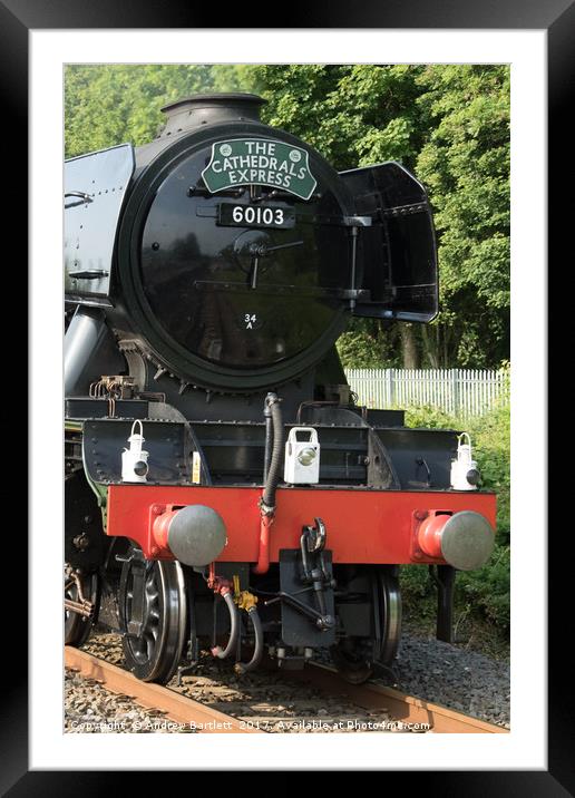 The Flying Scotsman 'The Cathedrals Express' Framed Mounted Print by Andrew Bartlett