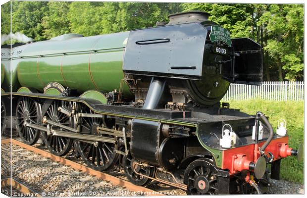 The Flying Scotsman Canvas Print by Andrew Bartlett
