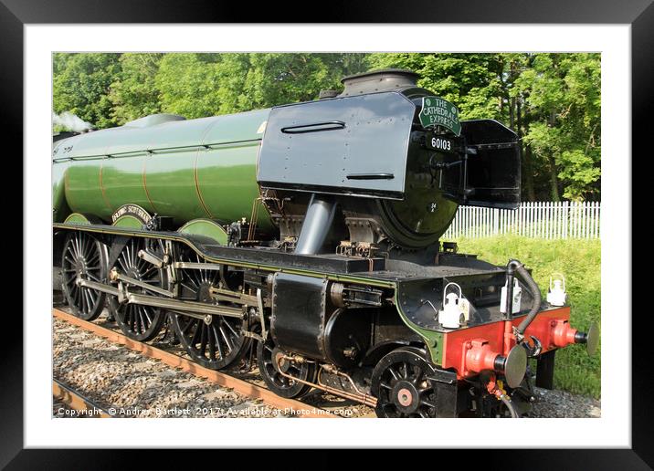 The Flying Scotsman Framed Mounted Print by Andrew Bartlett