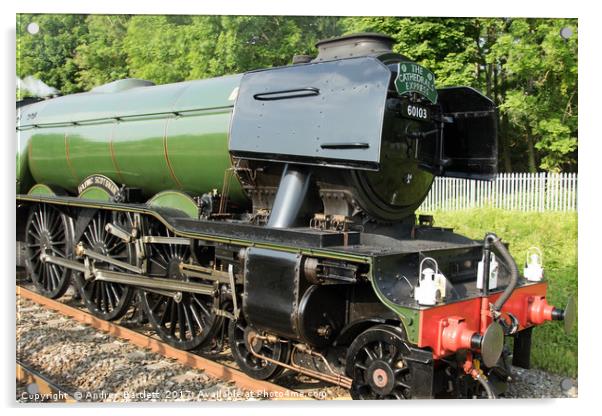 The Flying Scotsman Acrylic by Andrew Bartlett