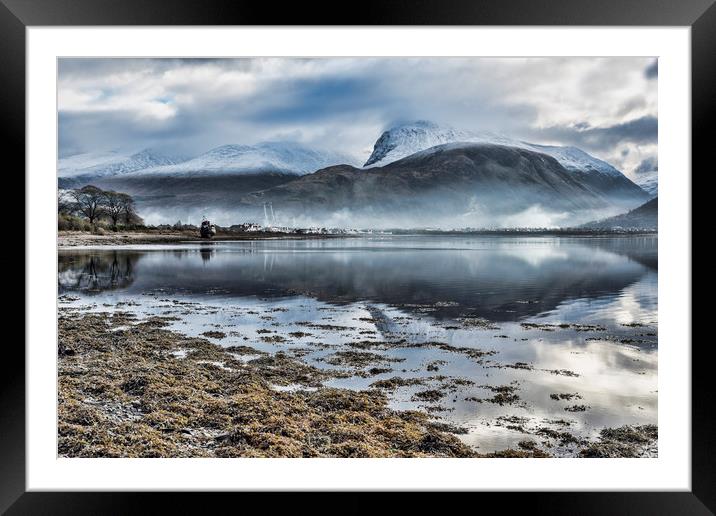 Corpach and the Nevis Range Framed Mounted Print by Valerie Paterson