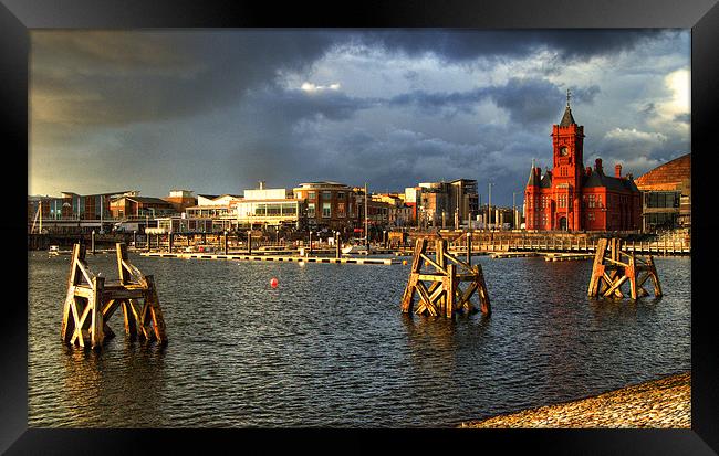Cardiff Bay HDR Framed Print by Rob Hawkins