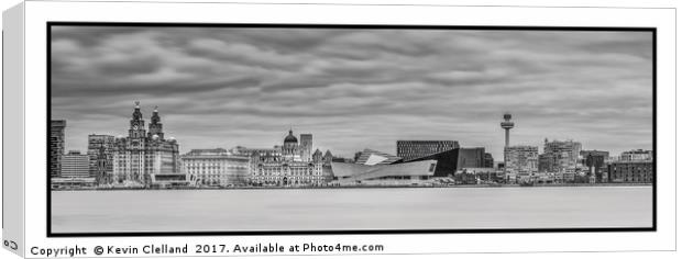 Liverpool Water Front Canvas Print by Kevin Clelland
